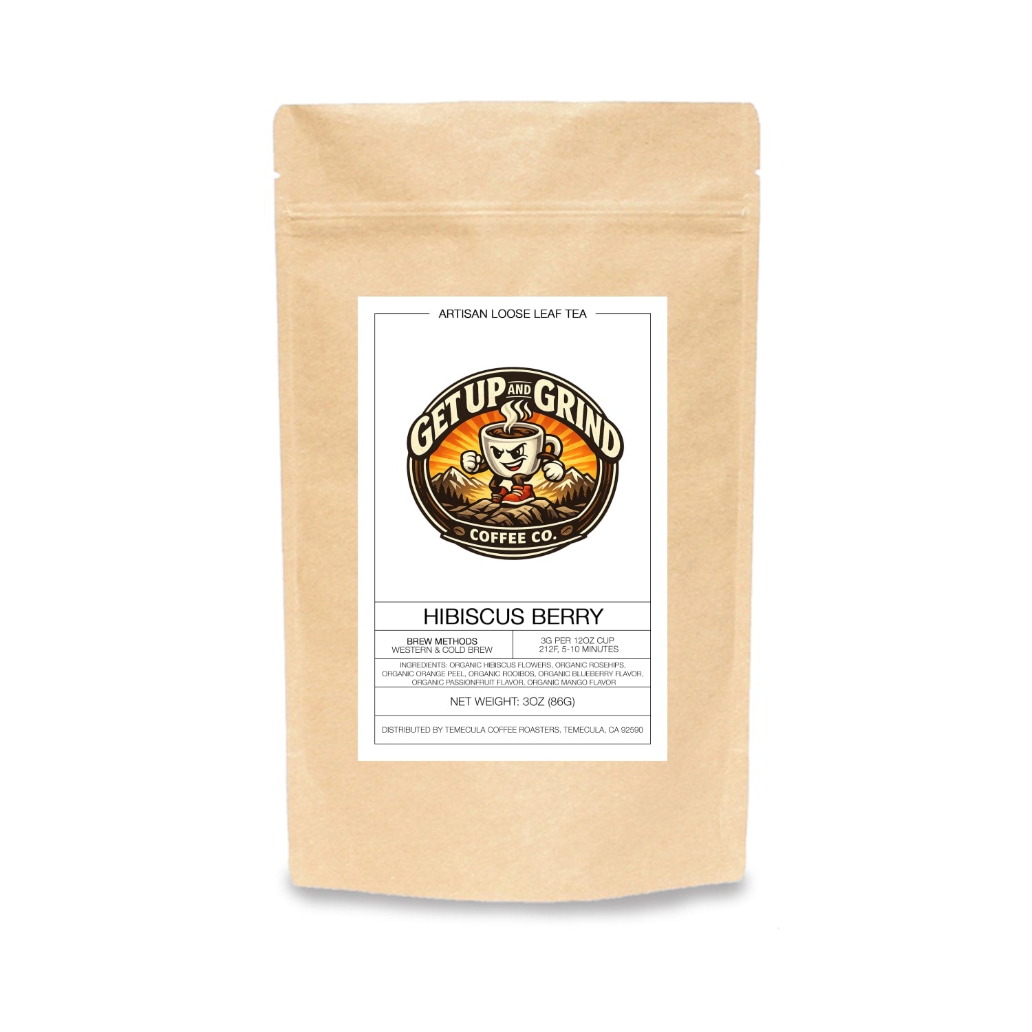 Hibiscus Berry Tea - GET Up and Grind Coffee Co