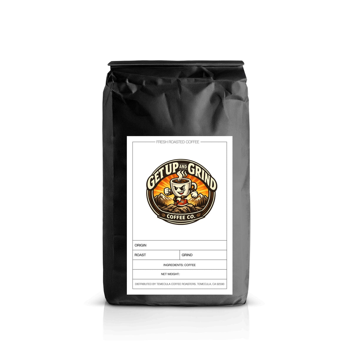 Peru Decaf medium roast coffee from GET Up and Grind Coffee Co
